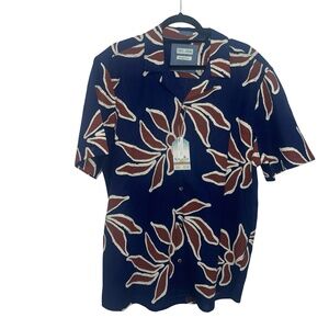 Tenth + Ocean Men's Shirt Short Sleeve Button-Down Washable Linen Sz XL